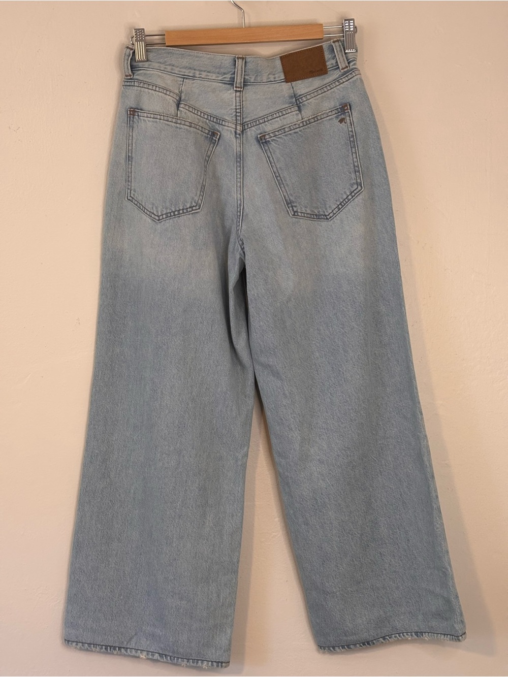 Madewell Superwide-Leg Jeans in Cather Wash Button-Front Edition Women’s Size 25 - Picture 5 of 15